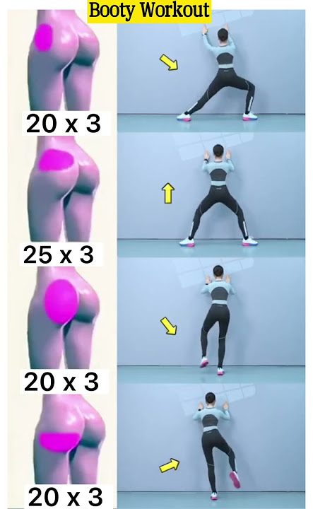 4 Actions For Women To Grow Booty Fast At Home #bootyworkout #beginnersworkout #fitness