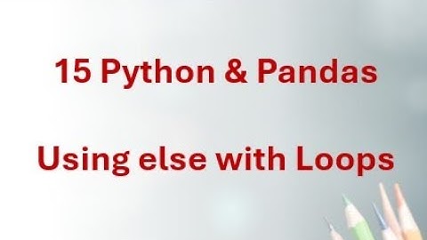 15 Python & Pandas - Using else with Loops in Python – Hidden Feature You Should Know!