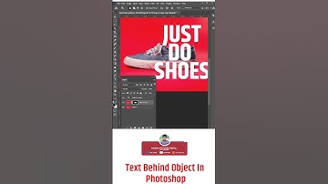 Text Behind Object In Photoshop #shorts #photoshoptutorial