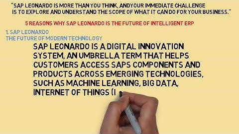 sap leonardo