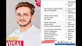 AZƏRBAYCANLI TƏLƏBƏ İSVEÇDƏ DEPUTAT SEÇİLDİ