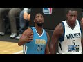 Minnesota Timberwolves vs Denver Nuggets FULL GAME | NBA 2K17 AI Simulation Gameplay