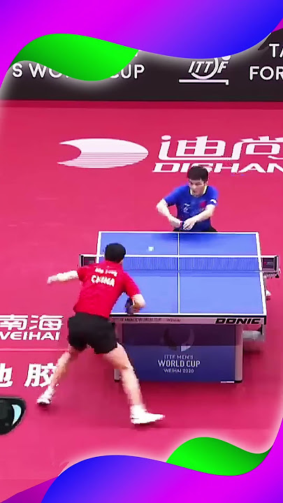 Flick Backhand Fan Zhendong vs Forehand Topspin  Ma Long #卓球 #乒乓球 #pingpong #sports #tabletennis #wo