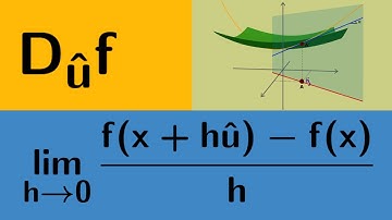 Multivariable Calculus | The directional derivative.