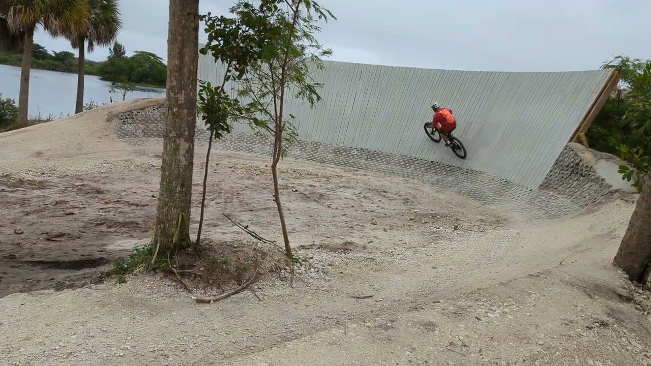 Wall Ride at Quiet Waters MTB Park.