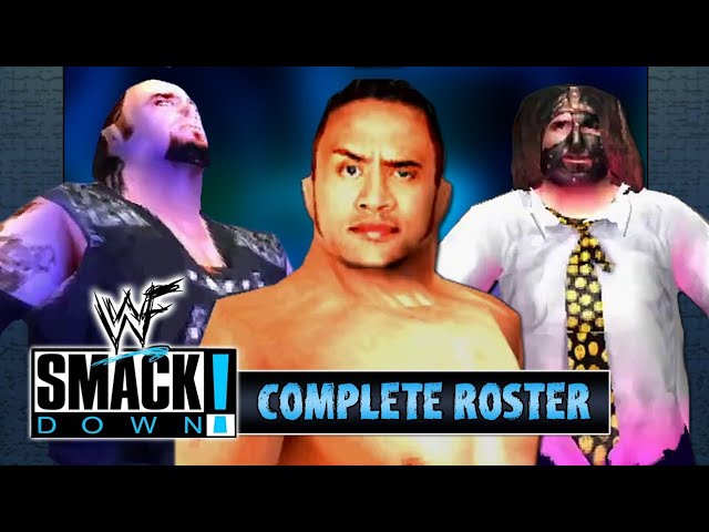 WWF SmackDown! - All Characters & Complete Roster - YouTube