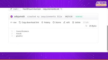 #AINOW BOOTCAMP || GENERATIVE AI: APPLYING GEN AI IN HEALTHCARE