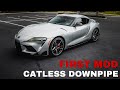 FIRST MOD FOR THE SUPRA | TITIAN MOTORSPORTS CATLESS DOWNPIPE INSTALL