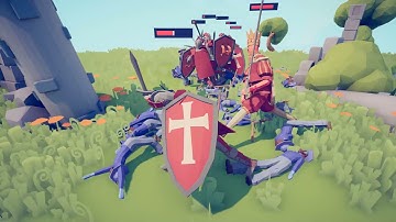 TABS | King + 6 Knights VS Custom Units Part 2/2 (Same Price)