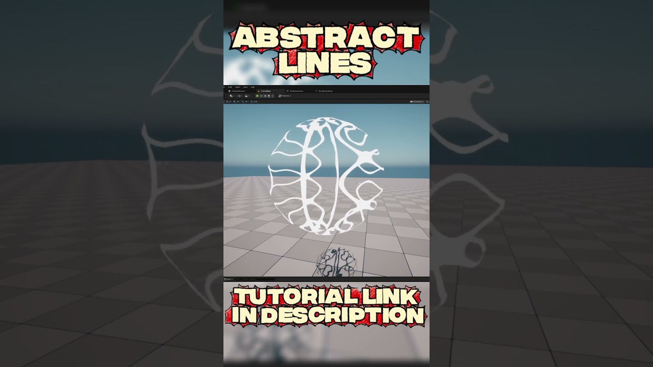 🕹🎮✨ UE5 Abstract Lines Glow Material! 🤯 #indiedev #games #scifigaming