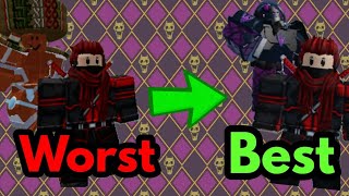 Worst to Best Requiem Stands in Roblox Stand Upright