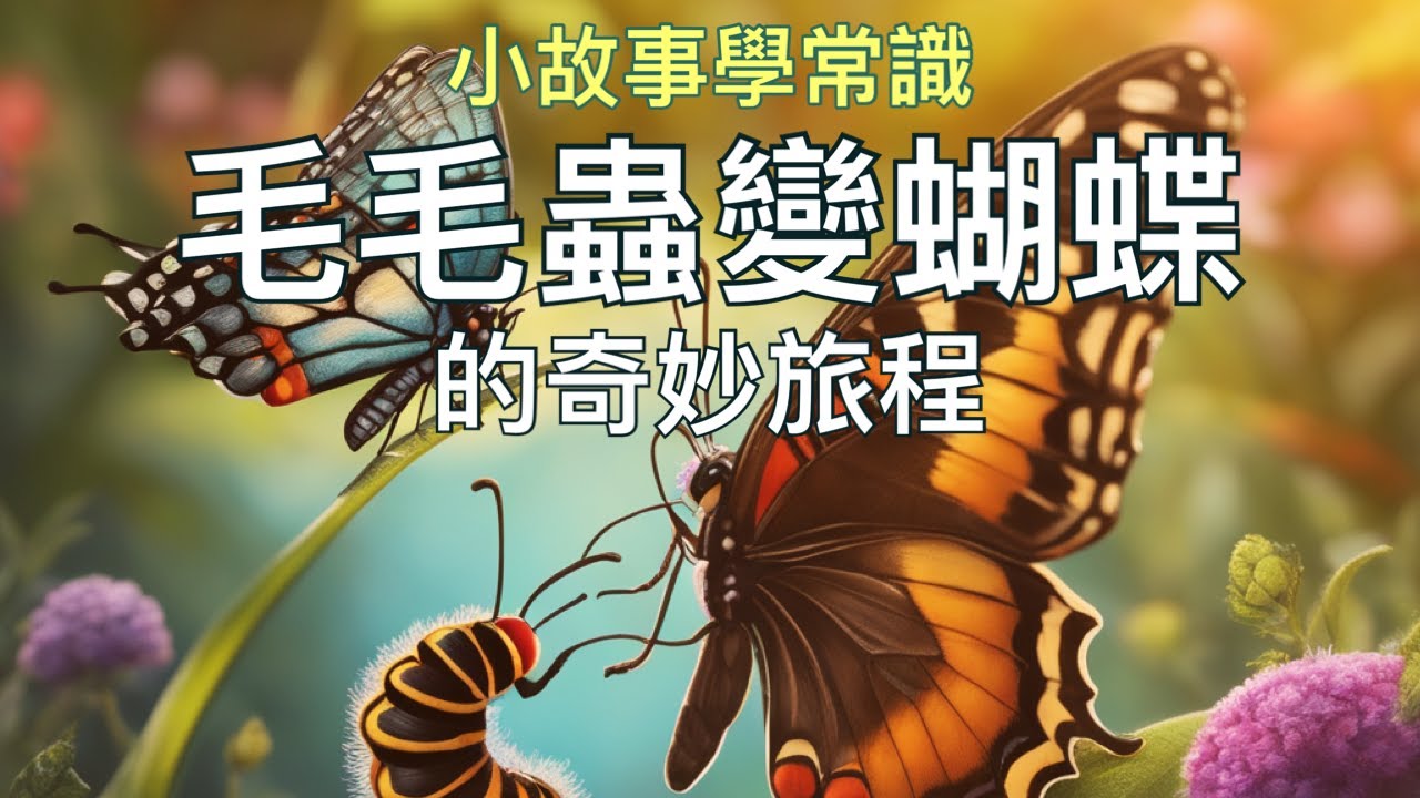 📚毛毛蟲變蝴蝶的奇妙旅程📚 幼兒故事|小常識|故事時間|睡前故事 - YouTube