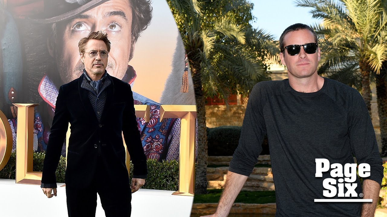 Armie Hammer being financially supported by Robert Downey Jr.