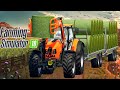Fs18 Cows &amp; Sheep Feeding With GrassBales In Fs18 |Fs18 Multiplayer |Timelapse |