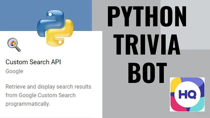 Python Trivia Bot with Google Custom Search API | #129