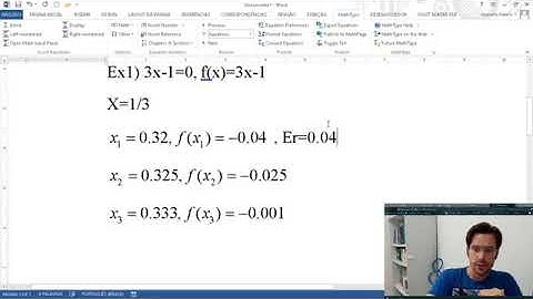 Aula 7 - Erro e critério de parada no método da bisseção.