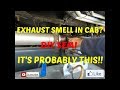 How to find and fix an exhaust leak...exhaust smell in cab
