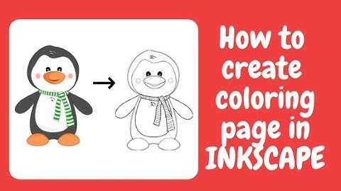 How to create coloring page in INKSCAPE
