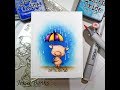 Copic Coloring / Distress Oxide - MFT Stamps - Piggy Pebbles