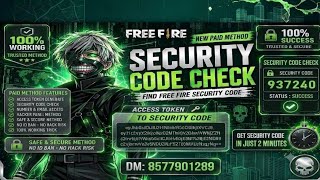 Information ACCESS TOKEN SE SECURITY CODE FIND TOOL😱 | FULL VIDEO TUTORIAL 🔥 #FreeFire #FF #Gaming Update