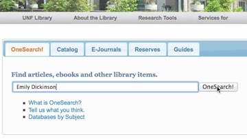 OneSearch Tutorial: Step-By-Step
