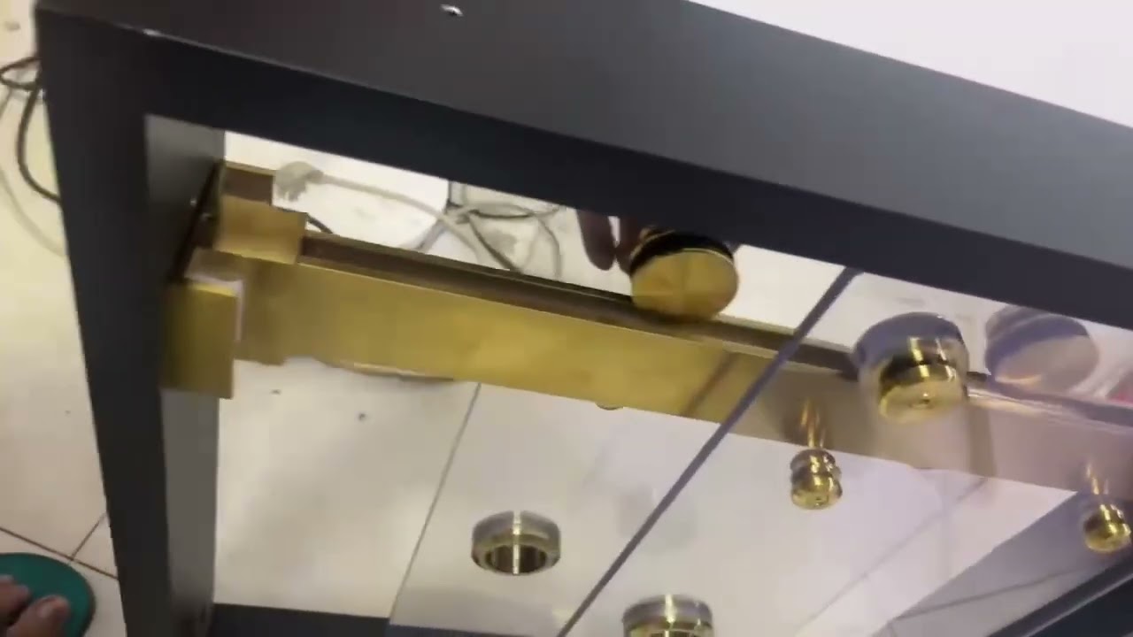 stainless steel double sliding glass shower room cabin