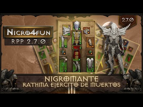 Diablo 3 - Nigromante Rathma Ejercito de Muertos - La Build más fuerte del Parche [RPP 2.7.0]