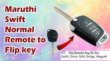 Maruthi  Swift  Suzuki normal remote KEY to flip remote KEY | duplicate car key shop  chennai