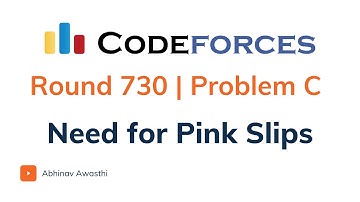 Problem C | Need for Pink Slips | Codeforces Round 730 | Solution explained and C++ and Java code