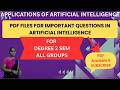 PDF FILES FOR IMPORTANT QUESTIONS IN ARTIFICIAL INTELLIGENCE