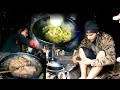 Life With Livestock || video - 26 || Cooking Dhido and Eating in cowshed in the jungle ||