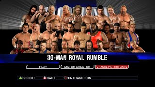 WWE Smackdown Vs Raw 2011 Gameplay - 30-Man Royal Rumble Match (No Commentary)