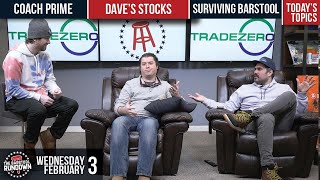 Dave Portnoy Sells Off All of His Meme Stocks - Barstool Rundown - February 3, 2021