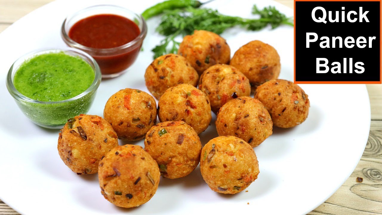 पनीर के कुरकुरे और चटपटे बॉल्स १० मिनट में | Paneer Balls Recipe | Paneer starter KabitasKitchen | Kabita Singh | Kabita