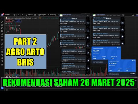 PART 2 Rekomendasi Swing trading Scalping saham Rabu 26 Maret 2025 - AGRO ARTO BRIS
