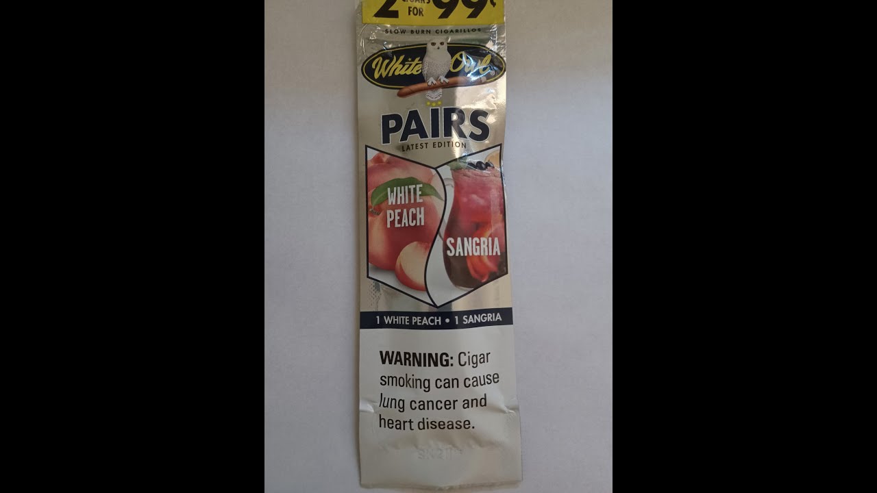 White Owl Pairs White Peach, Sangria Cigarillos Review (Latest Edition)