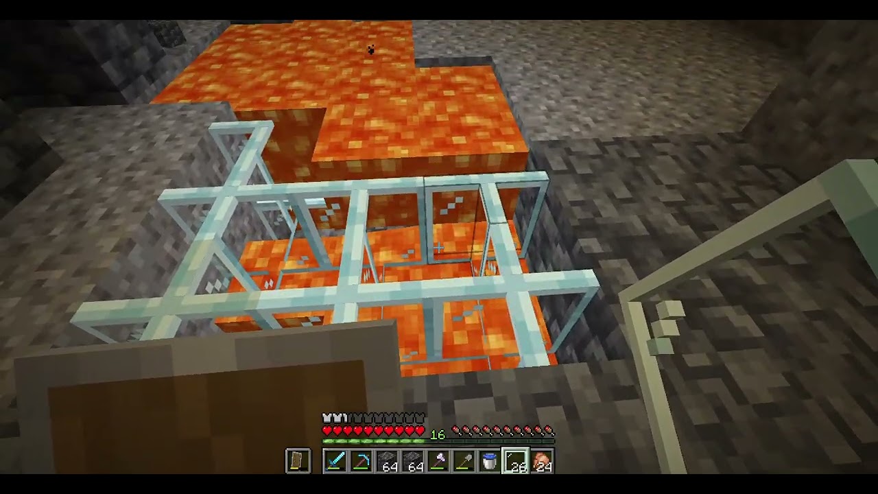 Descubrí una CUEVA Pequeña | Cascadas y Lagos de Lava | Minecraft