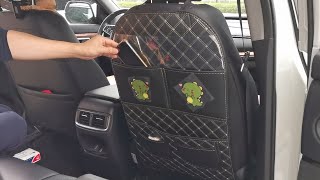 Car Seat Back Kick Mats Unboxing and Review - Best Seat Back Protector with Pockets and Organizers