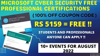 Microsoft Free Cyber Security Certifications | 10 + Free Training Events for August 2022 screenshot 5