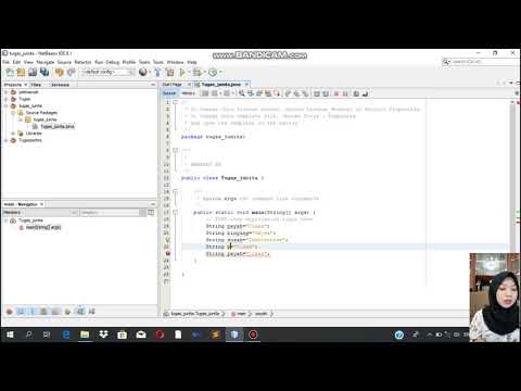 (2) Cara Membuat Tipe Data Float dalam Program Java Menggunakan Aplikasi NETBEANS
