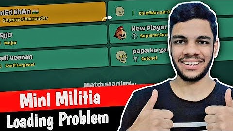 Mini Militia Loading Problem | Mini Militia Match Not Starting | 5G | Service Unavailable