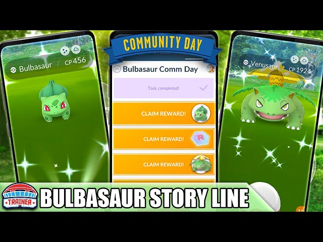 Shiny Bulbasaur via Pokemon Go Community Day!