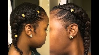 Beginner Two Braids | Protective Style