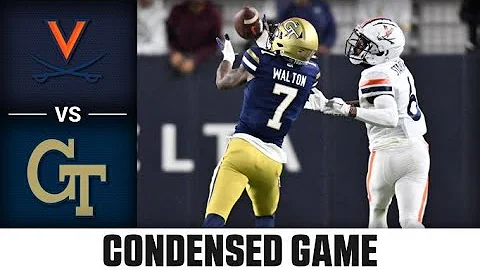 Virginia vs. Georgia Tech Condensed Game | 2022 AC...