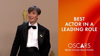 Cillian Murphy | Best Actor in a Leading Role | Oscars 2024 Press Room Speech