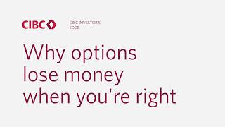 Why options lose money when you're right