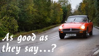 My First Drive In An MGB  Why You Should Buy One (1978 Rubber Bumper Roadster Road Test)