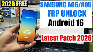 Samsung A06 FRP Bypass Android 16 2026 | Remove Google Account a05/A06 | Samsung a05 FRP Unlock