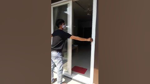 Cửa lưới chống muỗi dạng xếp 2 cánh