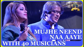 Mujhe Neend Na Aaye I With 40 Musicians I Anand Milind, Udit Narayan, Anuradha P I Souriin, Nirupama